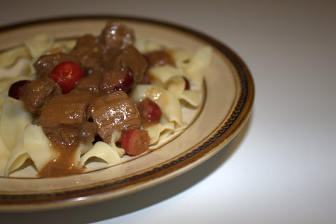 beef and cranberry ragout
