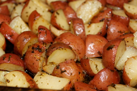 lemon infused potatoes