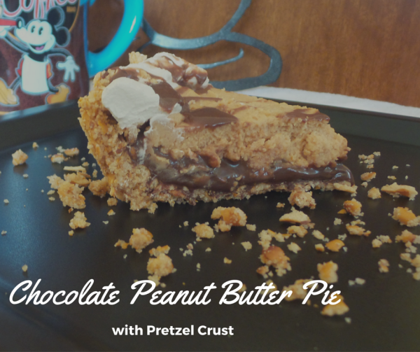 chocolate peanut butter pie with gluten free pretzel crust