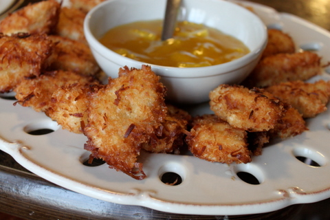 Coconut Chicken with Pineapple-Curry Dipping Sauce