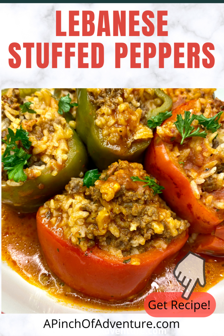 This the THE BEST stuffed bell pepper recipe! It is a gluten free and dairy free stuffed bell pepper recipe made with ground beef and rice and cooked in tomato sauce. These stuffed peppers are easy and so healthy. This is a step by step guide how to make stuffed peppers in a Dutch oven with a video included as well! It is a stuffed peppers recipe without cheese or dairy of any kind